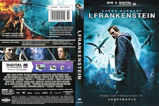 dvd cover I, Frankenstein R1