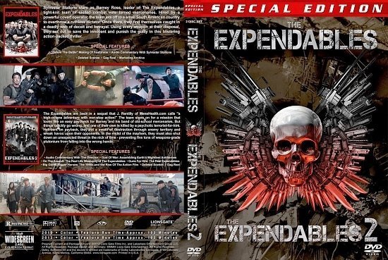 dvd cover The Expendables Double Feature version 1
