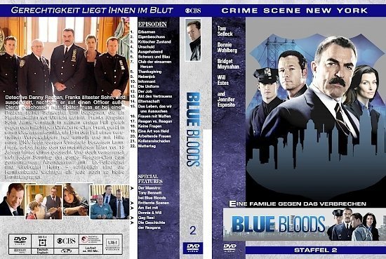 dvd cover Blue Bloods - Staffel 2 (2011) german custom