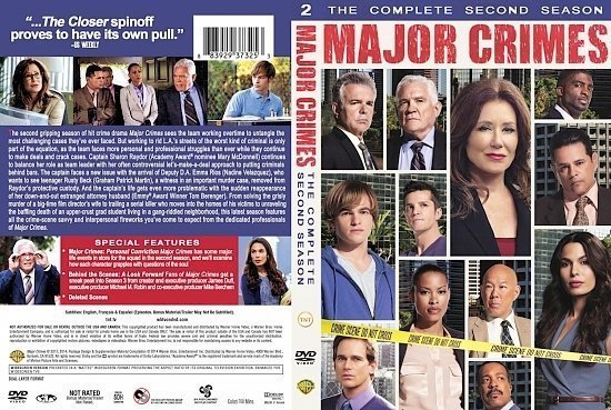 dvd cover Major Crimes Season 2