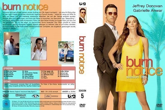 dvd cover Burn Notice - Staffel 5 (2011) german custom