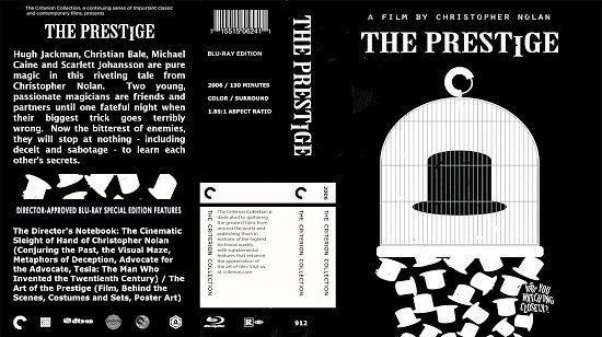 dvd cover The Prestige The Criterion Collection