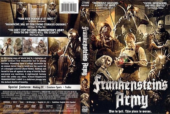 dvd cover Frankenstein's Army
