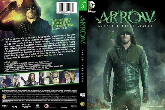 dvd cover Arrow Season 3