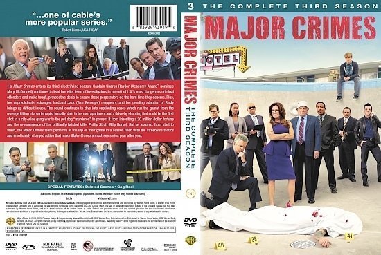dvd cover Major Crimes Season 3