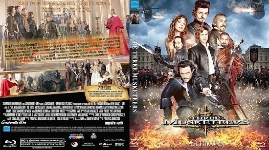 dvd cover The Three Musketeers 2011 Bluray