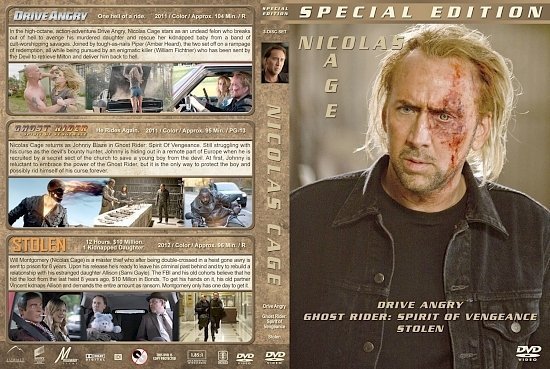 dvd cover Nicolas Cage Triple Feture