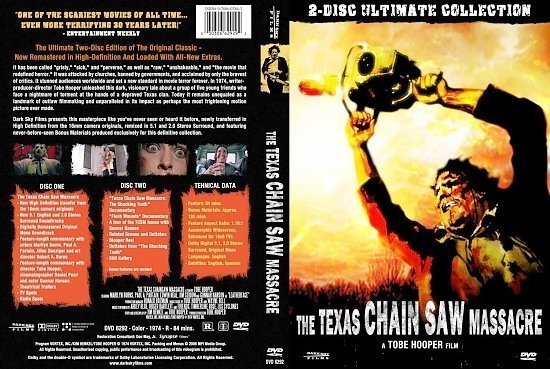 dvd cover The Texas Chain Saw Massacre