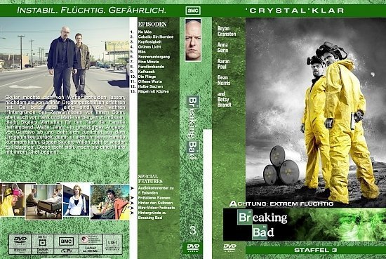 dvd cover Breaking Bad - Staffel 3 (2010) german custom