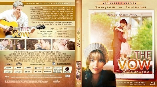 dvd cover The Vow Blu Ray 2012