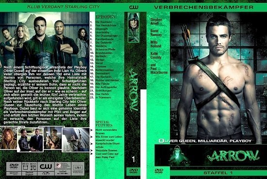 dvd cover Arrow - Staffel 1 german custom