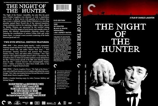 dvd cover The Night Of The Hunter