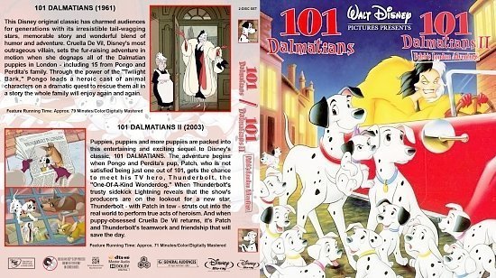 dvd cover 101 Dalmatians Double Feature