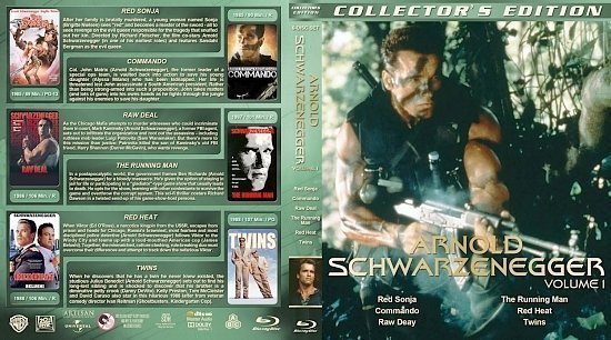 dvd cover Arnold Schwarzenegger Collection Volume 1