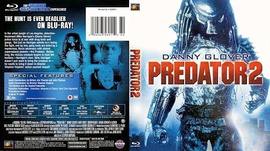 dvd cover Predator 2