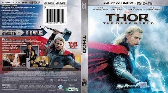 dvd cover Thor The Dark World 3D Scanned Bluray