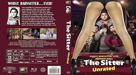 dvd cover The Sitter 2011 UNRATED BD