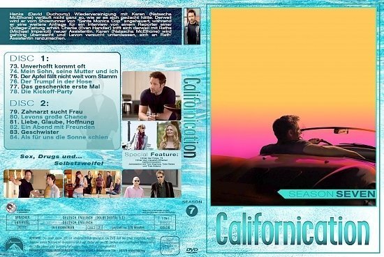 dvd cover Californication - Staffel 7 german custom