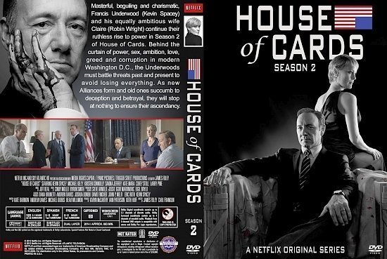 dvd cover House of Cards Season 2