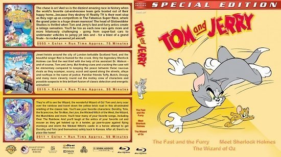 dvd cover Tom & Jerry Triple Feature
