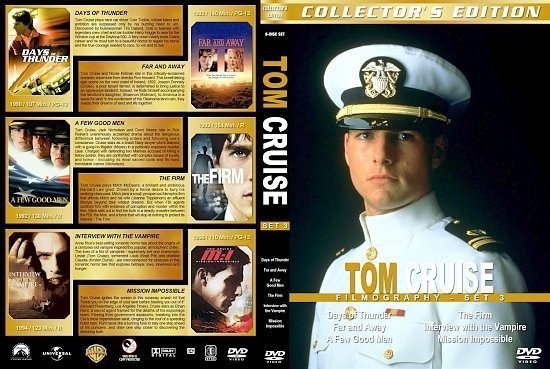 dvd cover Tom Cruise Filmography Set 3
