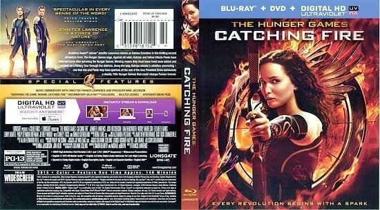 dvd cover The Hunger Games Catching Fire Scanned Bluray