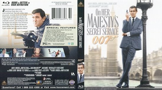 dvd cover On Her Majesty s Secret Service BR