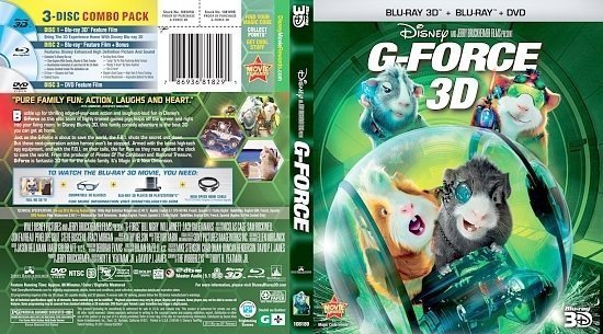 dvd cover G Force 3D