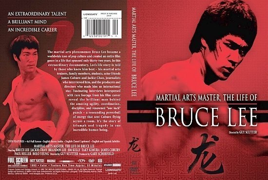 dvd cover Martial Arts Master The Life of Bruce Lee