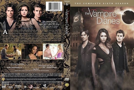 dvd cover The Vampire Diaries Season 6
