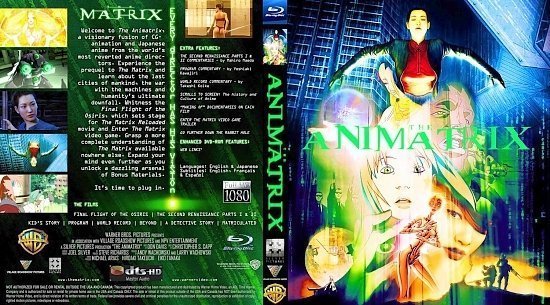 dvd cover The Animatrix