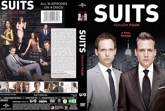 dvd cover Suits Season 4