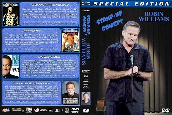 dvd cover Stand Up Comedy: Robin Williams