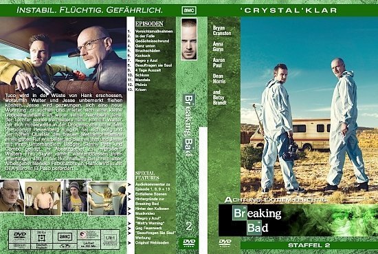 dvd cover Breaking Bad - Staffel 2 (2009) german custom