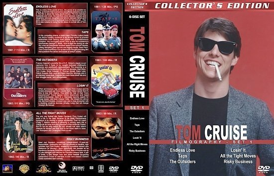 dvd cover Tom Cruise Filmography Set 1
