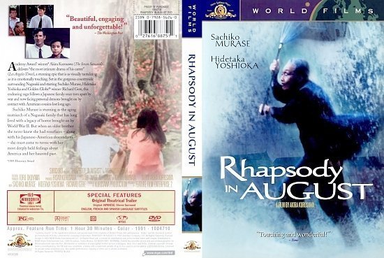 dvd cover Rhapsody in August
