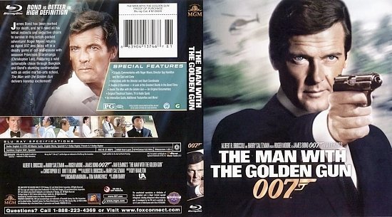 dvd cover The Man With The Goden Gun BR
