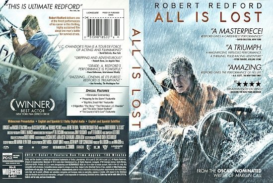 dvd cover All Is Lost