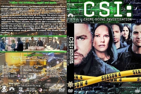 dvd cover CSI st S4