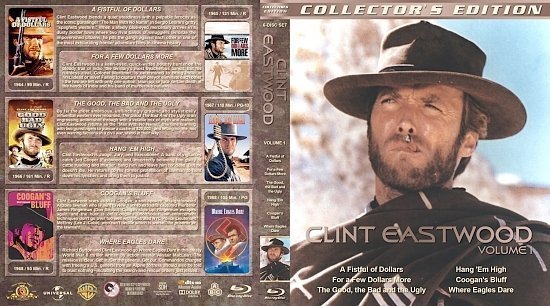dvd cover Clint Eastwood Collection Volume 1