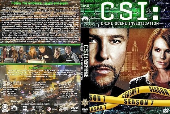 dvd cover CSI st S7