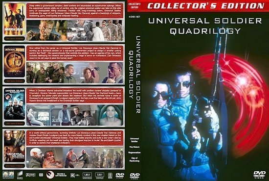 dvd cover Universal Soldier Quadrilogy