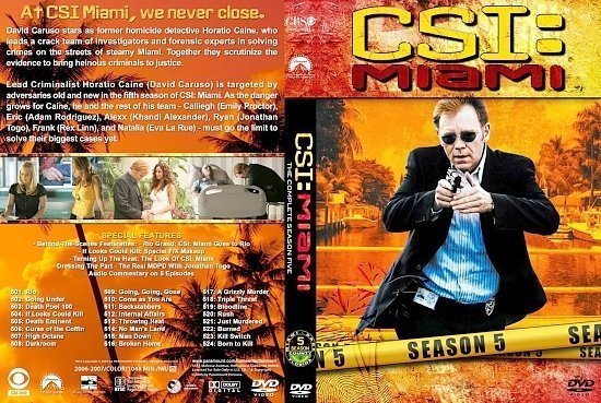dvd cover CSI Miami S5