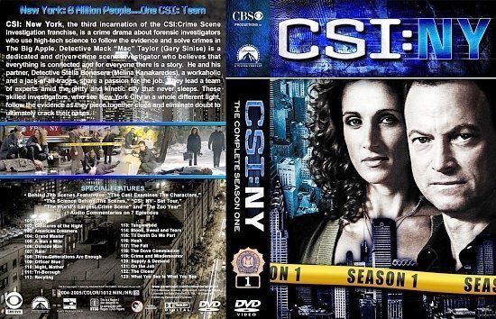 dvd cover CSI NY lg S1