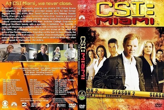 dvd cover CSI Miami S2