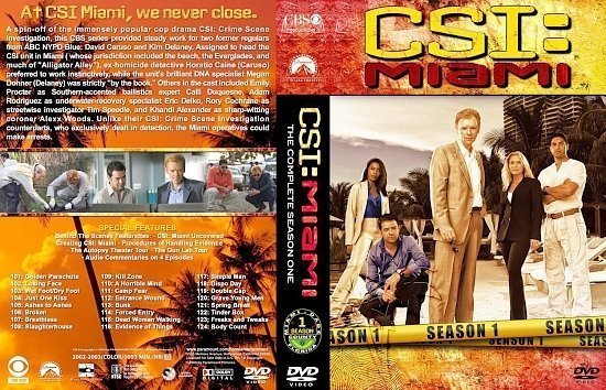 dvd cover CSI Miami lg S1
