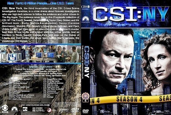 dvd cover CSI NY st S4