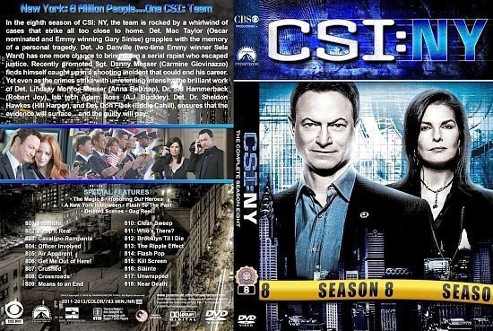 dvd cover CSI NY st S8