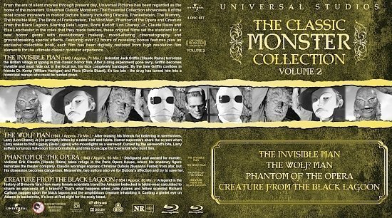 dvd cover The Classic Monster Collection Volume 2
