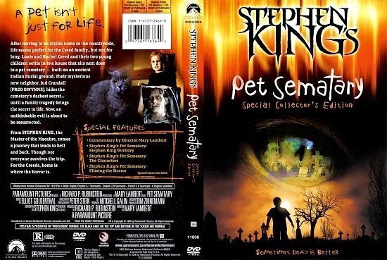 dvd cover Pet Sematary